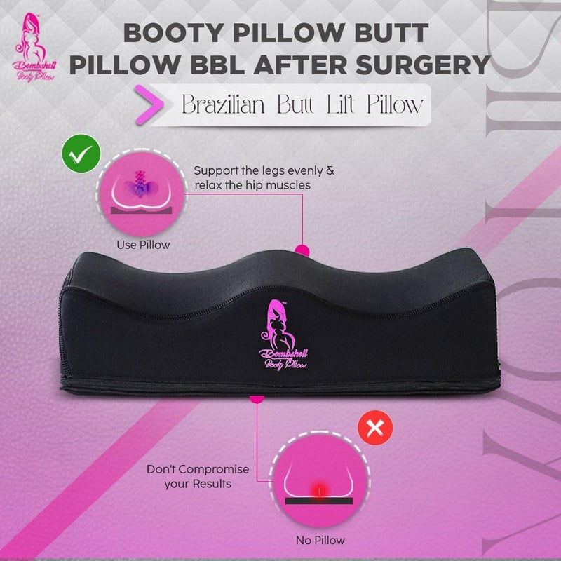 bombshell booty pillow BBL Pillow After Surgery for Sitting, Brazilian Butt Lift Pillow Lifting Cushion for Recovery, Home, Driving and Office Chair Use, BBL Surgery Essentials Post Surgery Supplies - Image 2